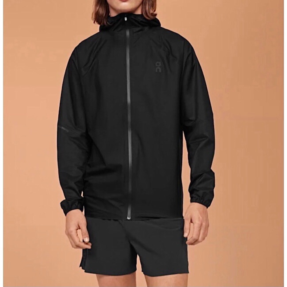 ON Ultra Jacket Hooded Black Lightweight Waterproof